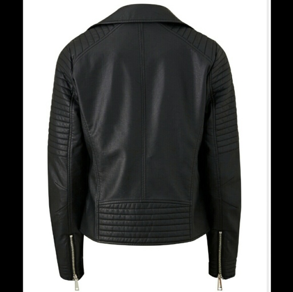Simply Be Faux Leather Biker Jacket - Picture 2 of 4